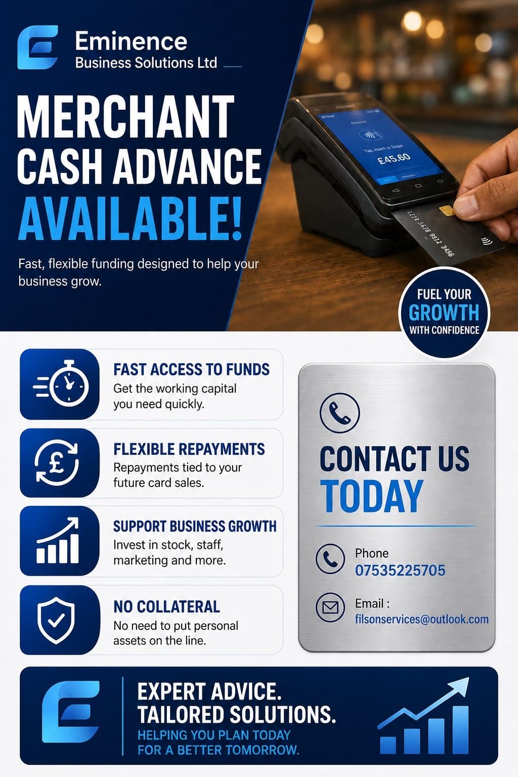 Eminence merchant cash advance brochure